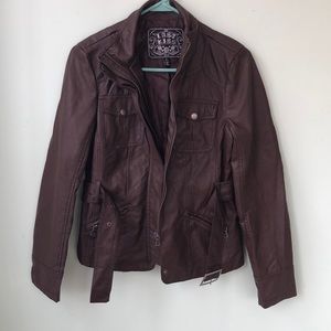 Brown leather Jacket